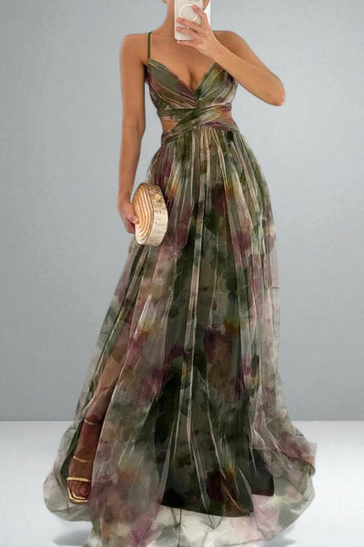The Juliette Watercolor Maxi Dress