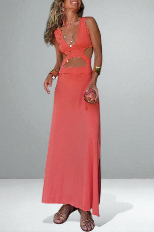 The Bianca Cut-Out Cotton Dress
