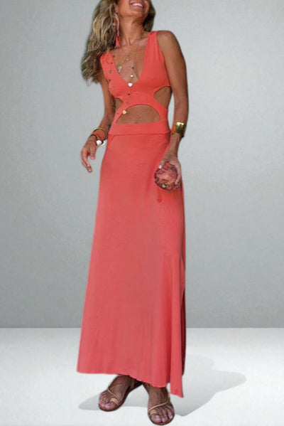 The Bianca Cut-Out Cotton Dress