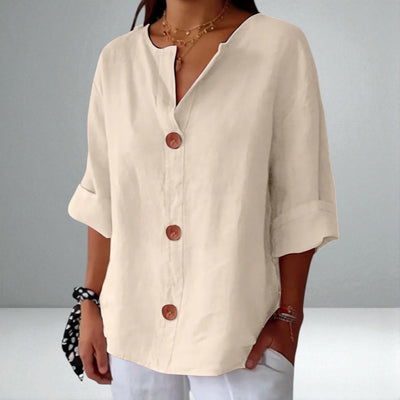 The Clara Linen Blouse