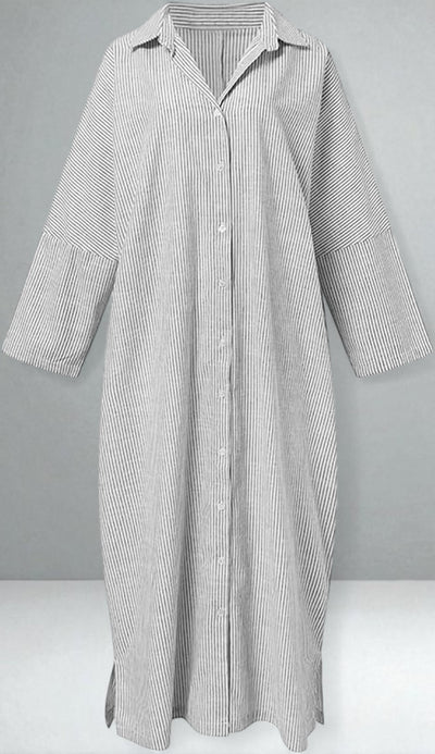 The Victoria Striped Shirt Dress