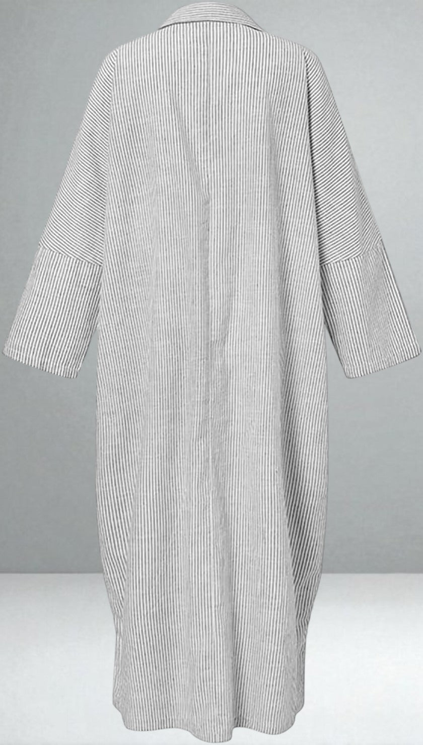 The Victoria Striped Shirt Dress