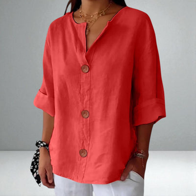 The Clara Linen Blouse