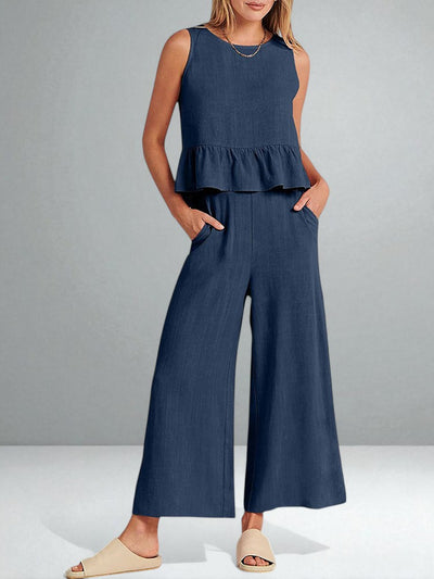 The Roxanne Ruffled Set