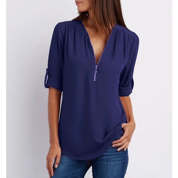 The Lizzy Zippered Top