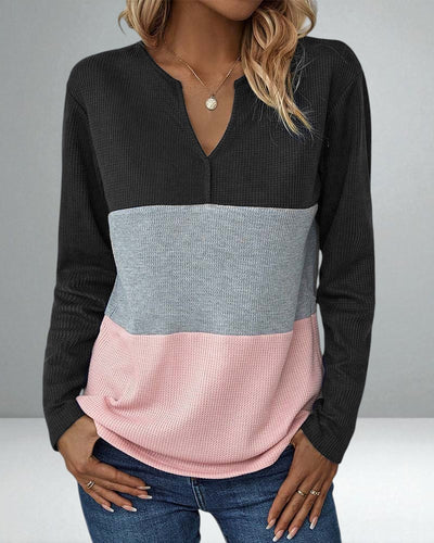 The Lyrenia Colorblock Pullover
