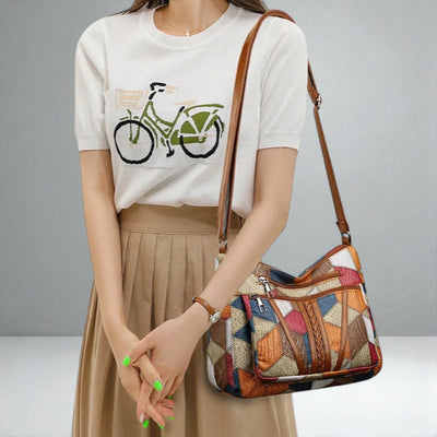 The Leona Mosaic Shoulder Bag