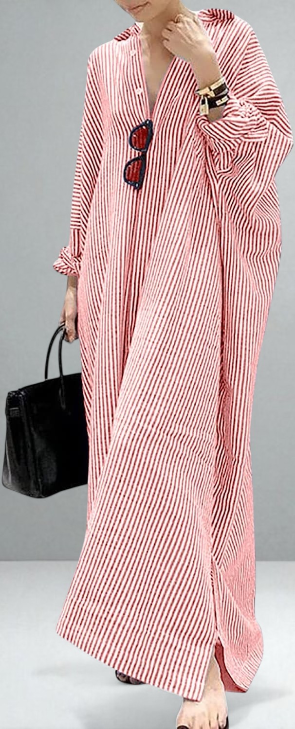 The Victoria Striped Shirt Dress
