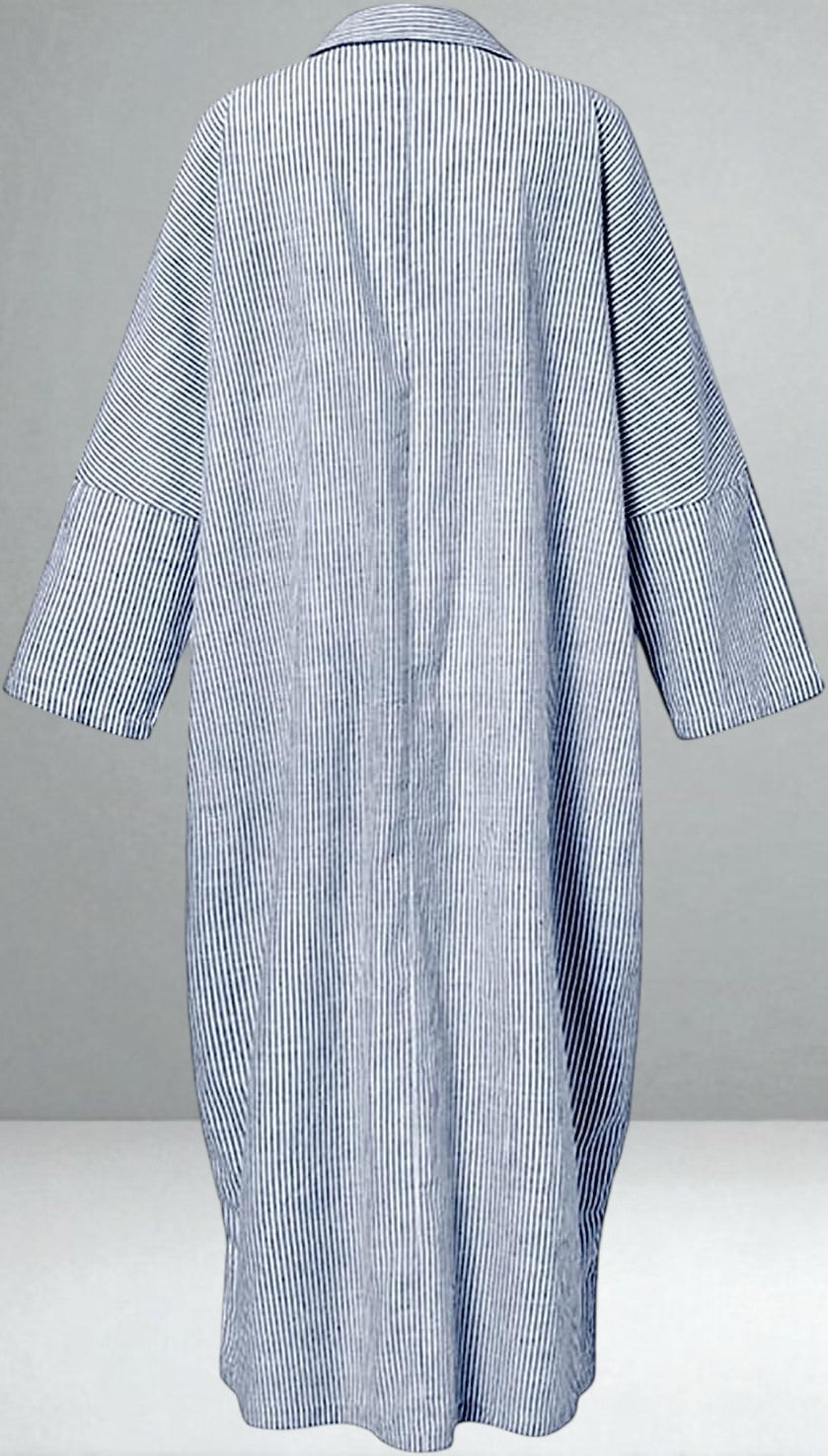 The Victoria Striped Shirt Dress
