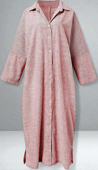 The Victoria Striped Shirt Dress