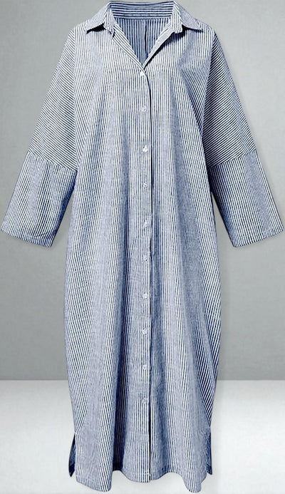 The Victoria Striped Shirt Dress