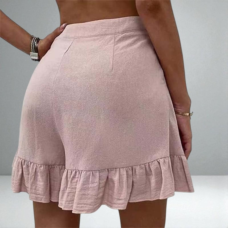 The Kissha Ruffle Hem Shorts