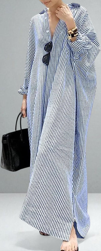 The Victoria Striped Shirt Dress