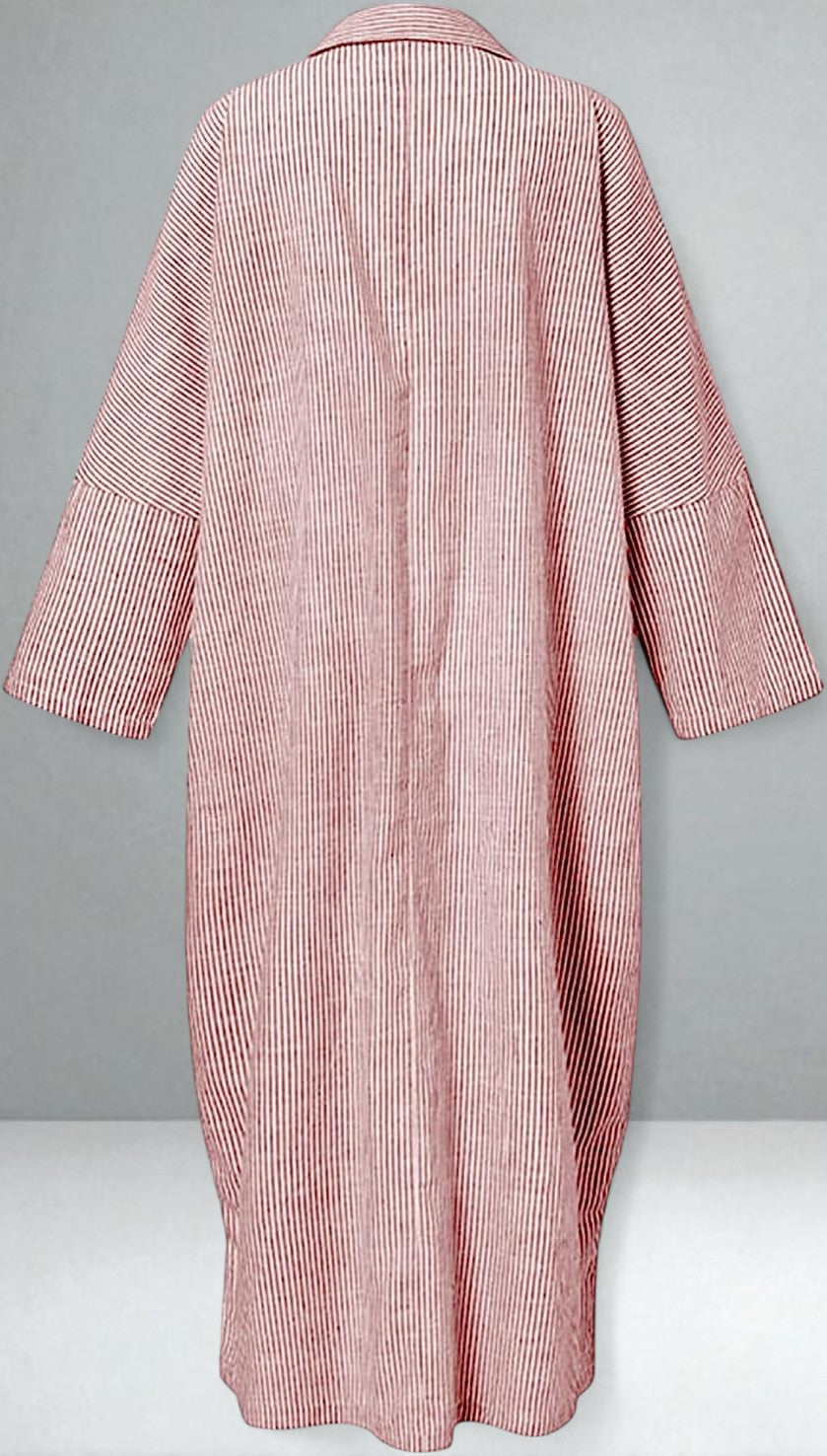 The Victoria Striped Shirt Dress