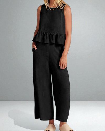 The Roxanne Ruffled Set