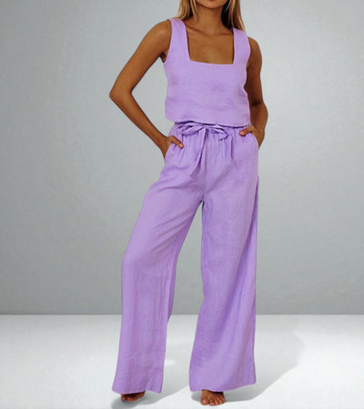 The Megan Top and Wide-Leg Pants Set