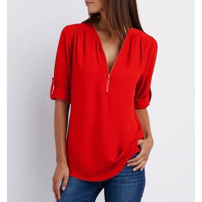 The Lizzy Zippered Top