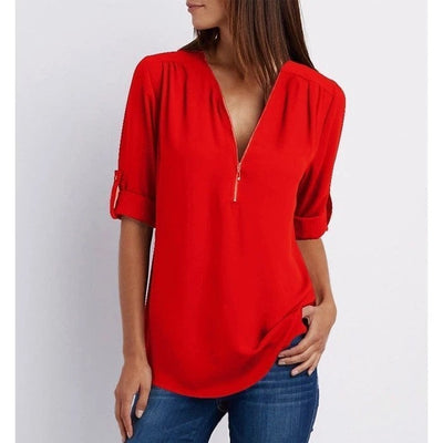 The Lizzy Zippered Top