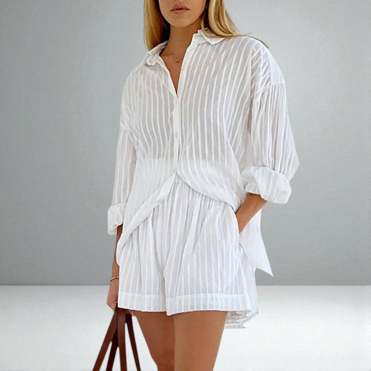 The Viola Button-Up and Shorts Set