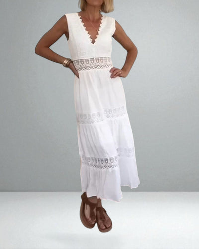 The Alexa Lace V-Neck Cami Dress
