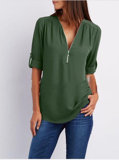 The Lizzy Zippered Top