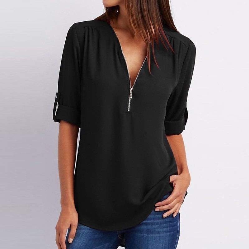The Lizzy Zippered Top