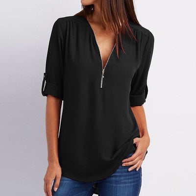 The Lizzy Zippered Top