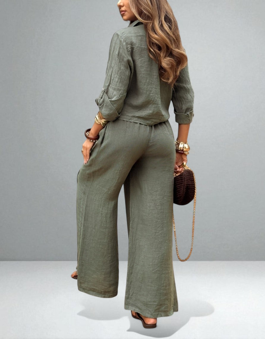 The Alina Buttoned Set