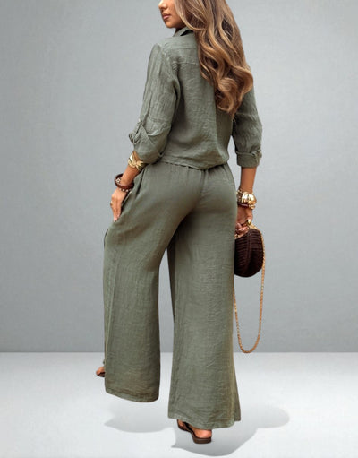 The Alina Buttoned Set
