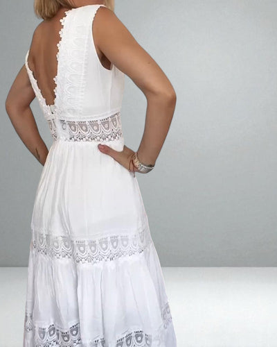 The Alexa Lace V-Neck Cami Dress
