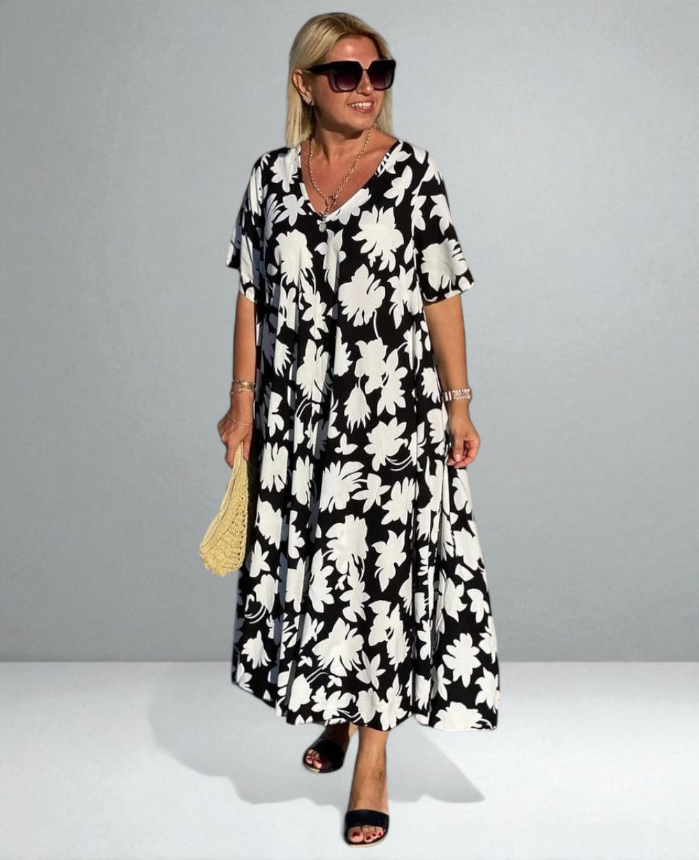 The Camila Elegant Belly-Cover Dress