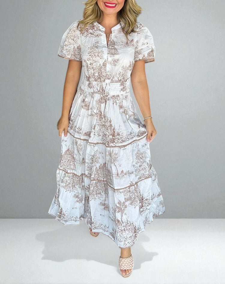The Eloise Toile Maxi Dress