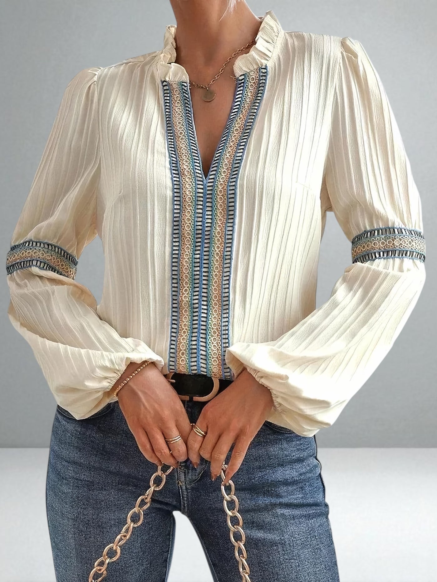 The Valerie V-Neck Blouse