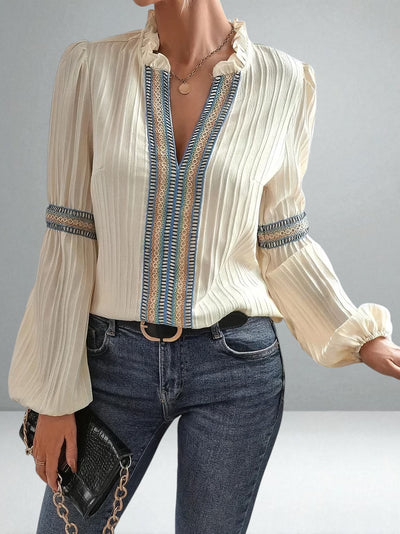 The Valerie V-Neck Blouse