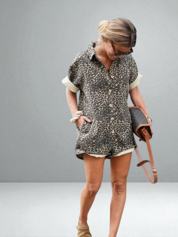 The Ninetta Leopard Jumpsuit