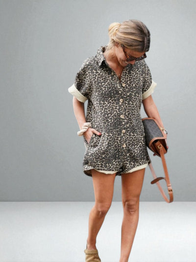 The Ninetta Leopard Jumpsuit