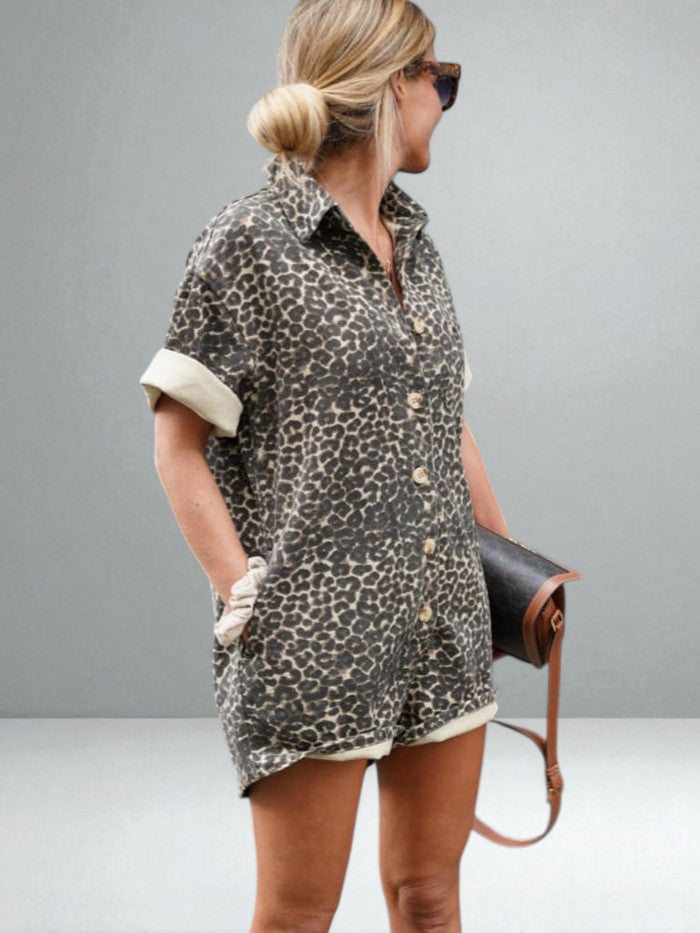 The Ninetta Leopard Jumpsuit