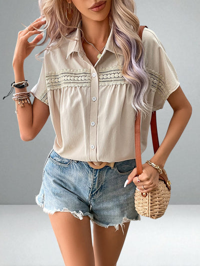 The Faye Relaxed Buttoned Blouse