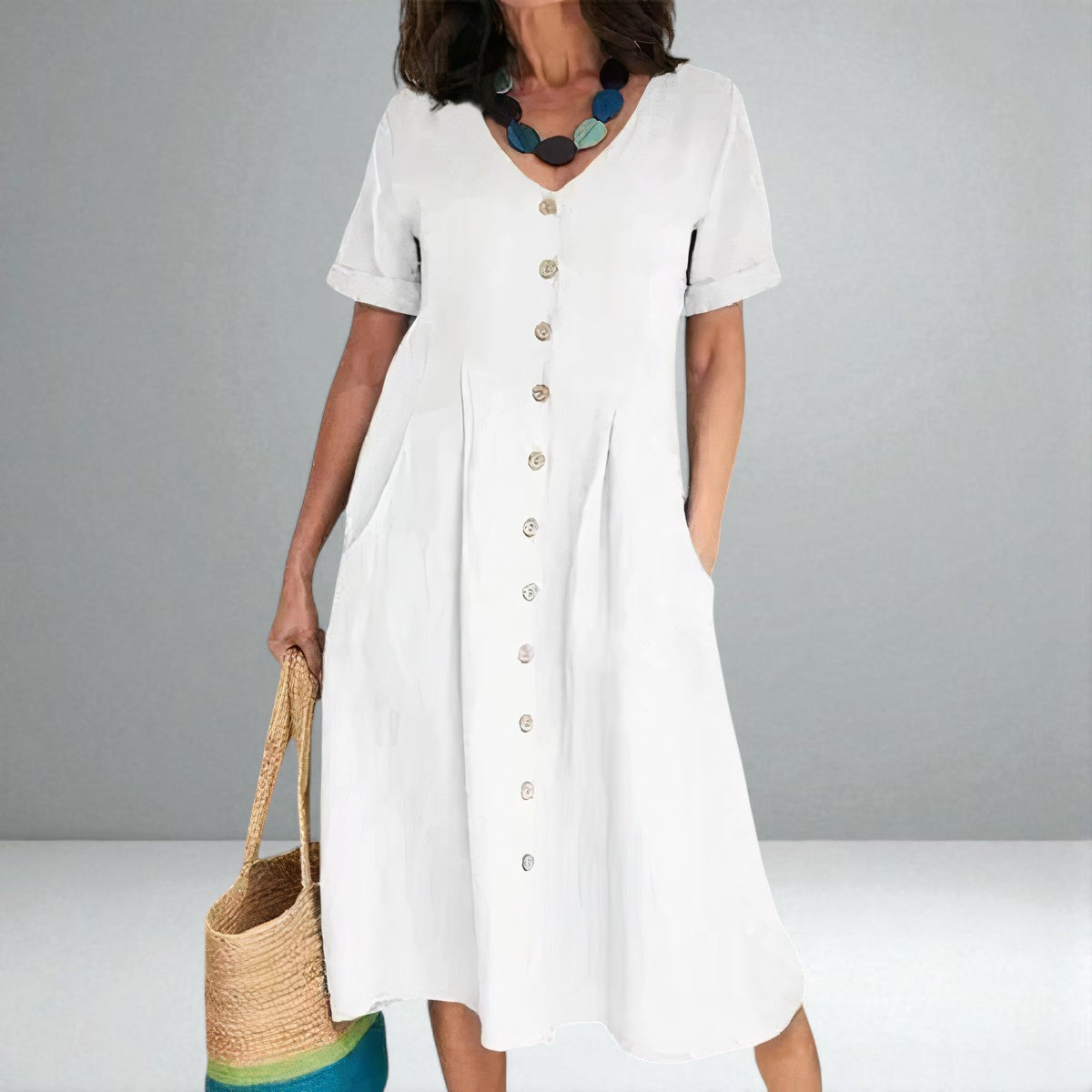The Yasmin Buttoned Dress