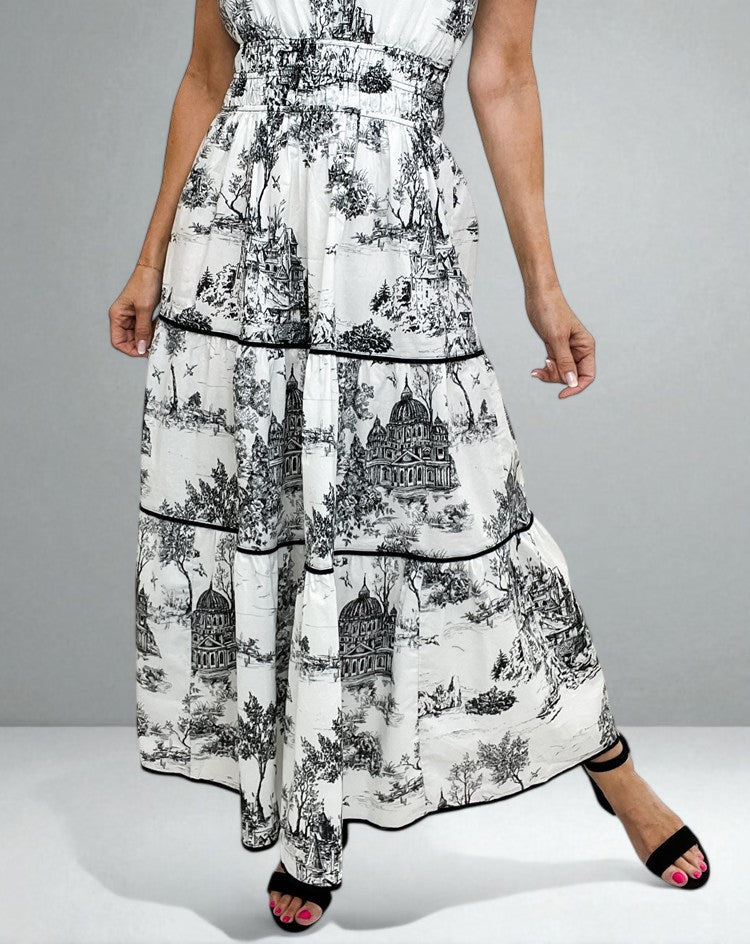The Eloise Toile Maxi Dress