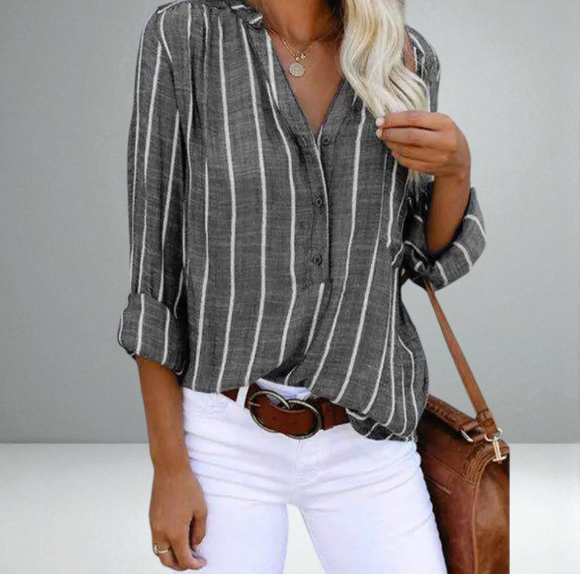 The Giana Striped Blouse