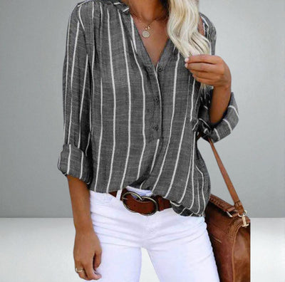 The Giana Striped Blouse