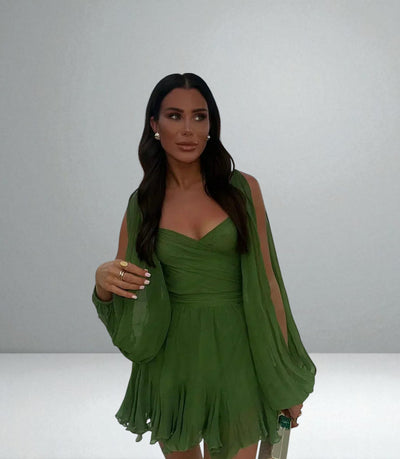 The Layla Balloon Sleeve Mini Dress