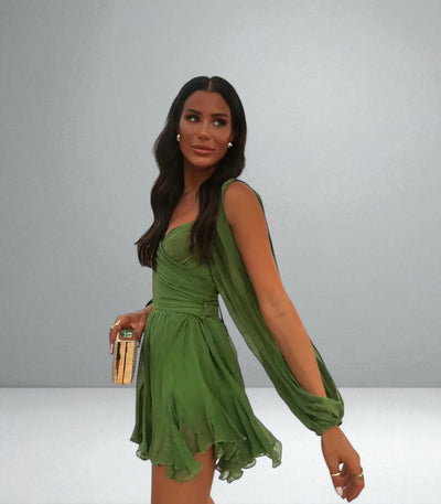 The Layla Balloon Sleeve Mini Dress