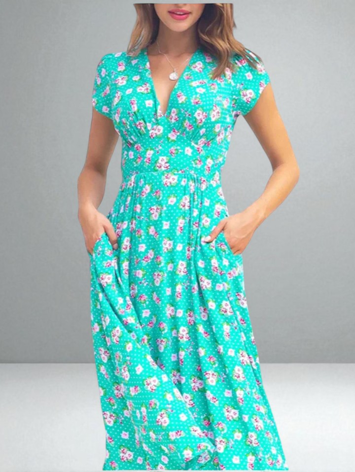 The Clara Floral Midi Dress