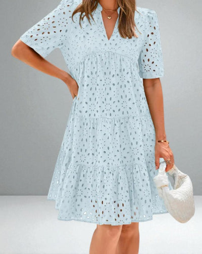 The Juliette Lace Ruffle Dress