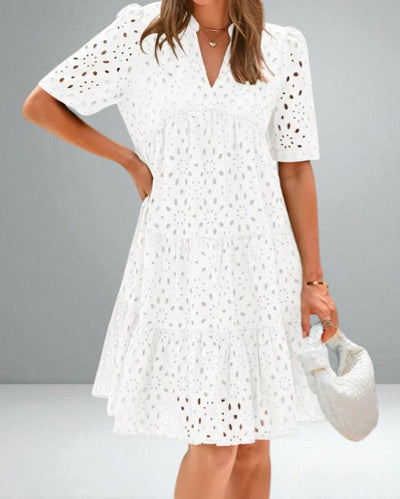 The Juliette Lace Ruffle Dress
