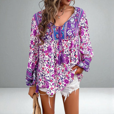 The Fiona Floral Boho Top