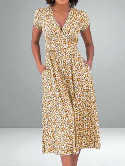 The Clara Floral Midi Dress