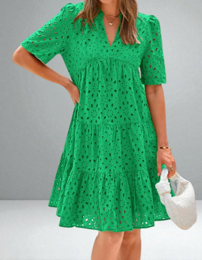 The Juliette Lace Ruffle Dress